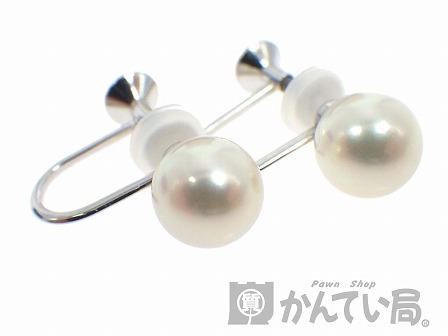 @MIKIMOTO　パールイヤリング（約7mm）k18WG＜19001956＞2.jpg